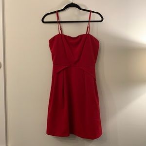 Red cocktail dress